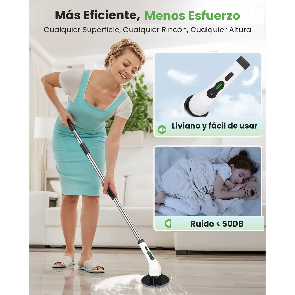 Cepillo Eléctrico de Limpieza 9 en 1