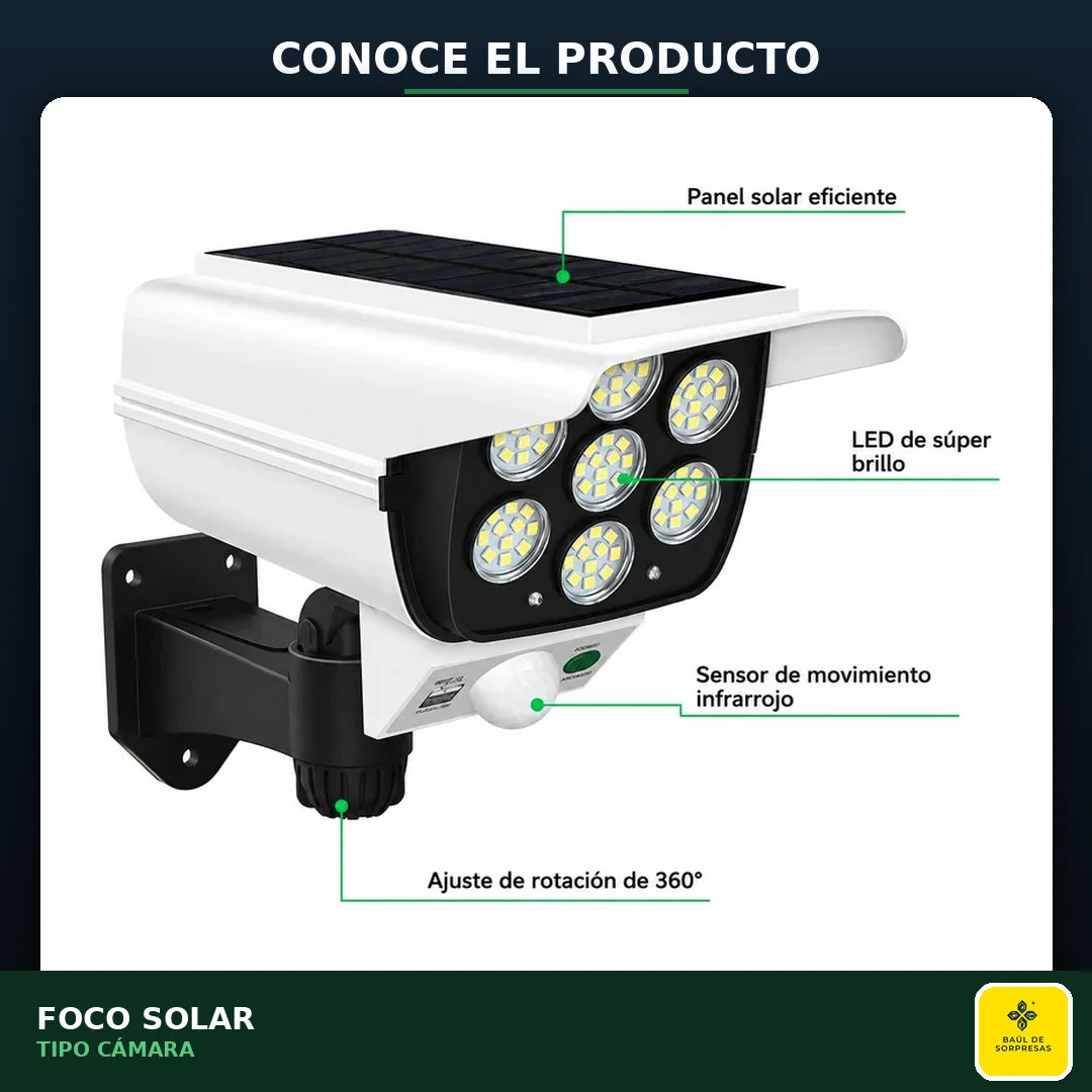 Foco Solar Tipo Cámara