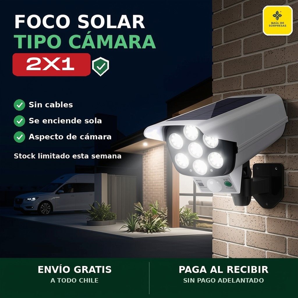 Foco Solar Tipo Cámara